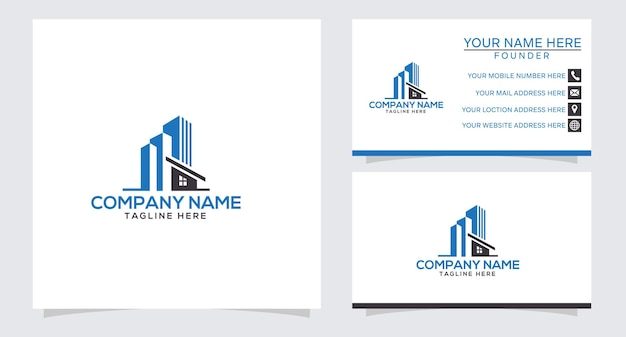 Diseño de logotipo de propiedad y construcción