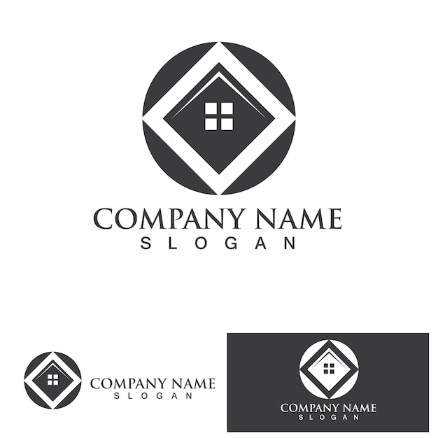 Diseño del logotipo de la propiedad y la construcción