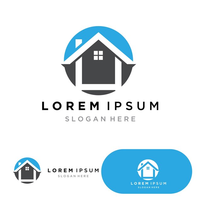 Diseño del logotipo de la propiedad y la construcción