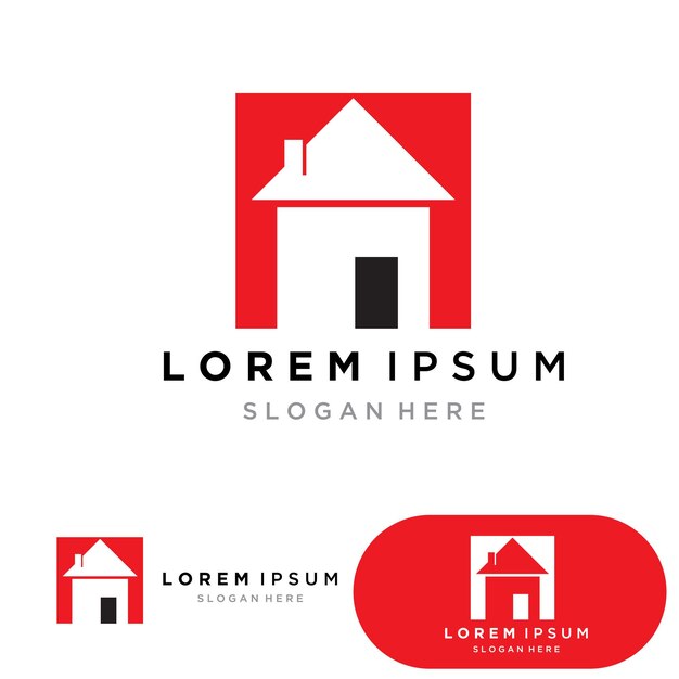 Diseño del logotipo de la propiedad y la construcción