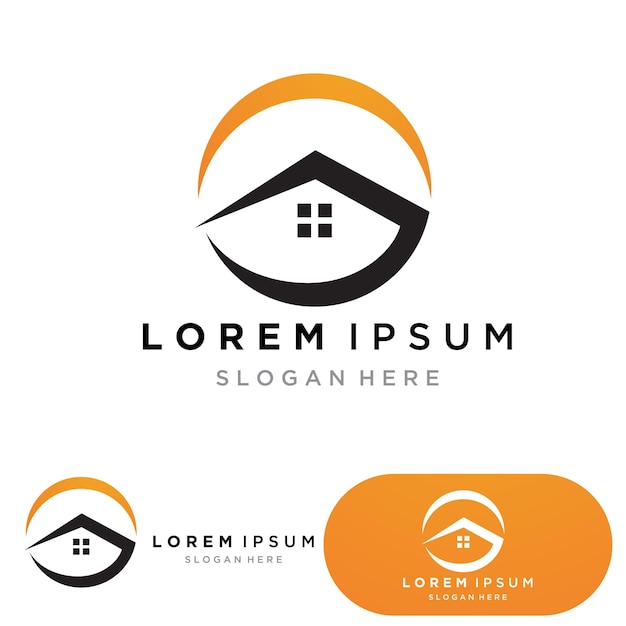 Diseño del logotipo de la propiedad y la construcción
