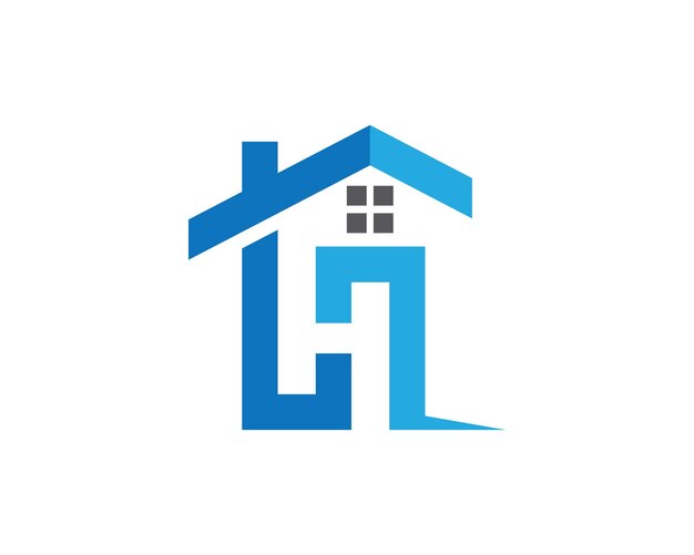 Diseño de logotipo de propiedad inmobiliaria y construcción