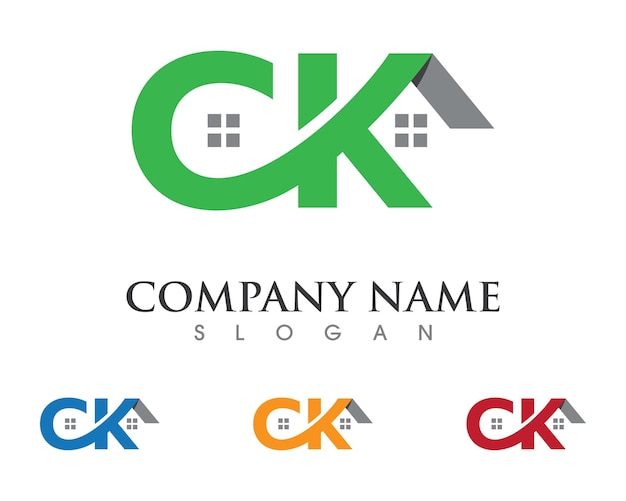 Diseño de logotipo de propiedad inmobiliaria y construcción