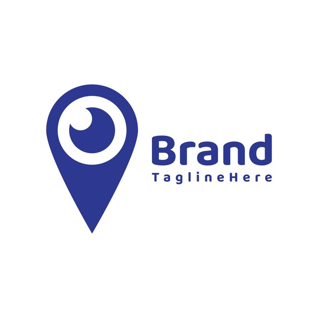 Diseño del logotipo de punto de ojo