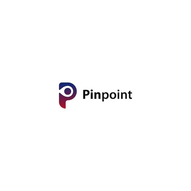 Diseño del logotipo de punto pin