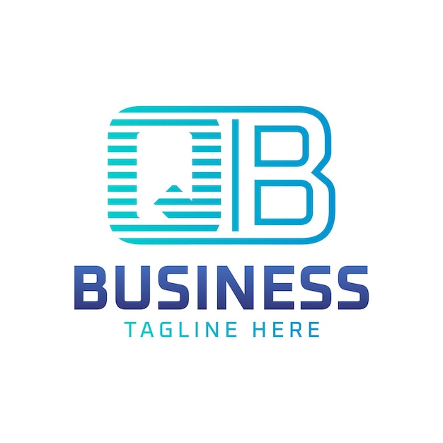 Diseño del logotipo QB Letra moderna elegante Logotipo QB para negocios