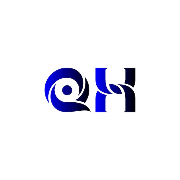 diseño del logotipo de qh coreldraw