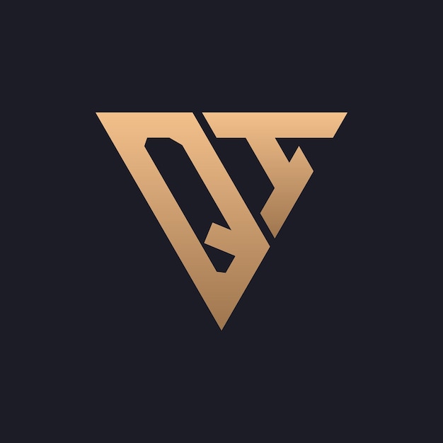 Diseño de logotipo QI Moderno Minimal Elegante y Lujo Logotipo QI Elegante Triángulo Monograma Letra diseño de logotipoQI para la identidad empresarial corporativa de la marca