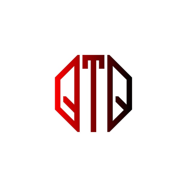Diseño del logotipo de QTQ Creative inicial moderno minimalista atemporal con monograma de espacio negativo