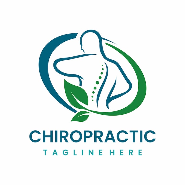Diseño de logotipo quiropráctico Backbone Spine Icon
