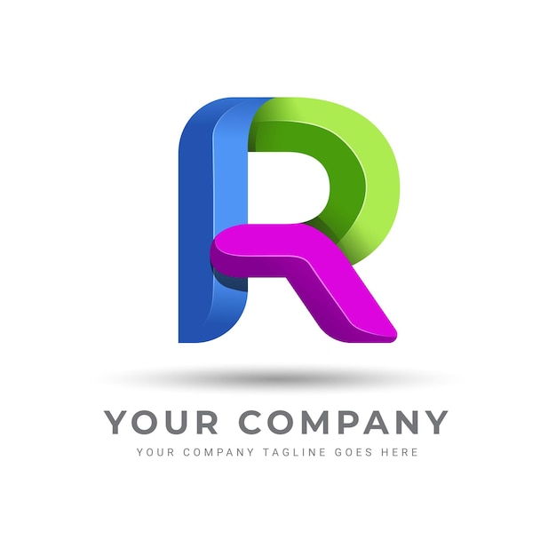 Diseño de logotipo R Diseño de letras R Diseño de alfabeto R Icono R Icono de diseño de FUENTE letras abstractas