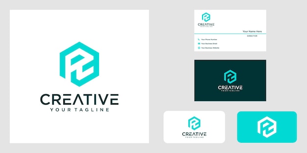 diseño de logotipo r Vector Premium