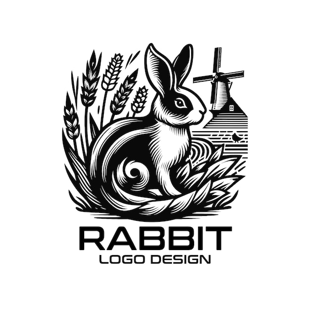 Diseño del logotipo de Rabbit Vector