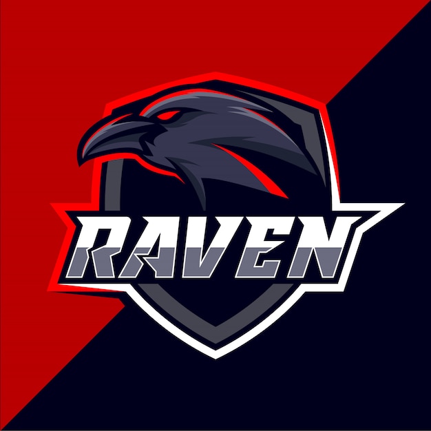 Diseño de logotipo raven esport