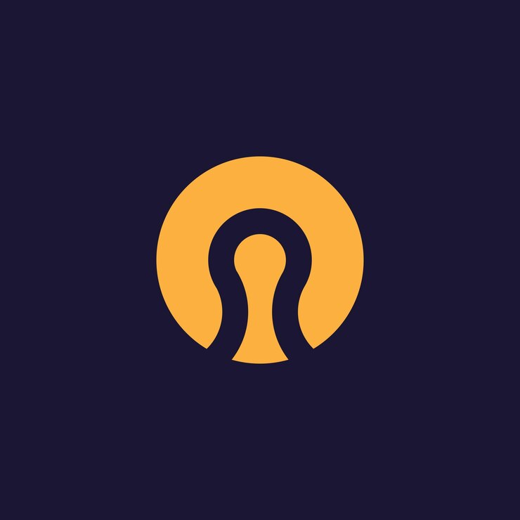 Diseño de logotipo redondo de lujo