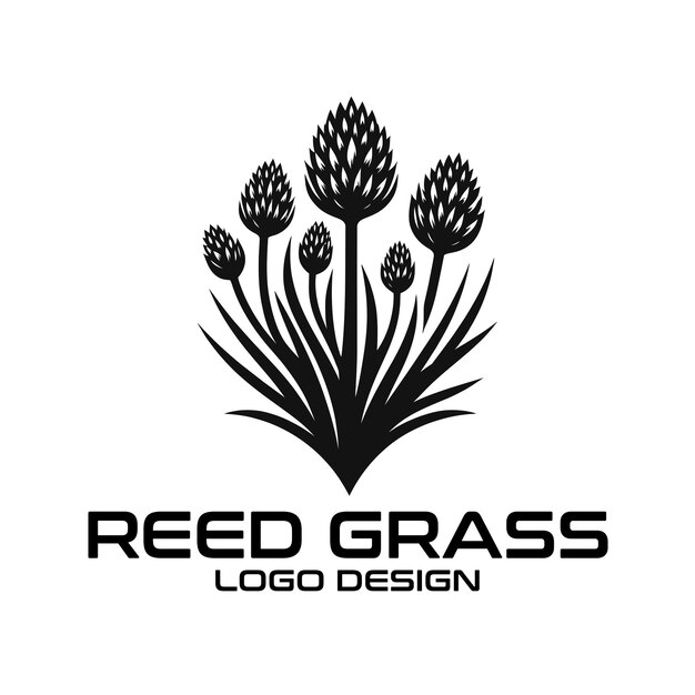 Diseño del logotipo de Reed Grass Vector