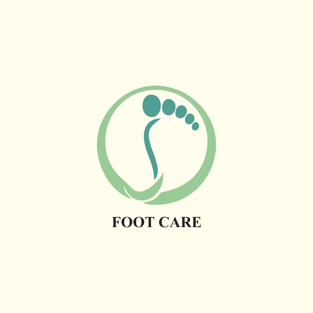Diseño de logotipo de reflexología con concepto único de clínica de pies