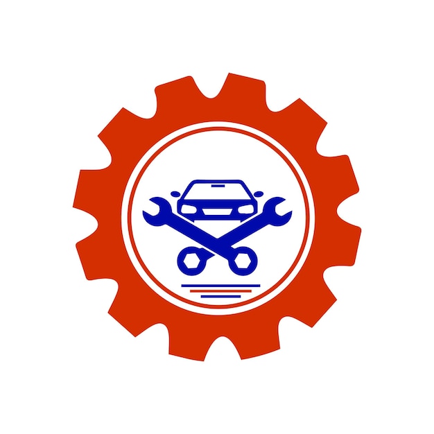 diseño de logotipo de reparación de automóviles simple