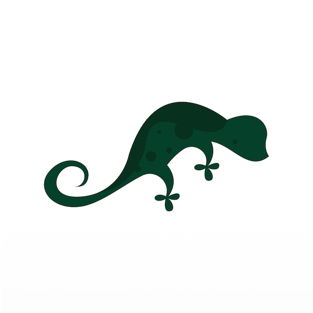 Diseño de logotipo de reptil animal lagarto