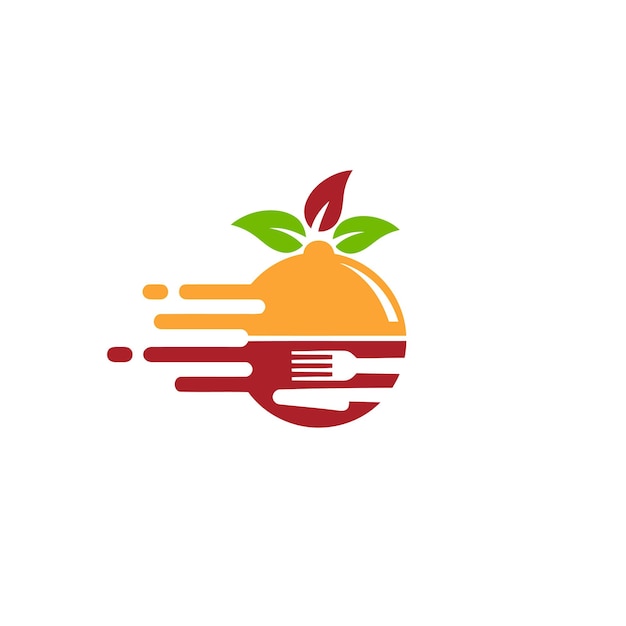 diseño de logotipo de restaurante y entrega de alimentos en línea