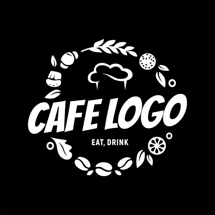 Vector diseño de logotipo de restaurante minimalista moderno cafe logotipo de bar logotipo de comida y bebida ilustración vectorial