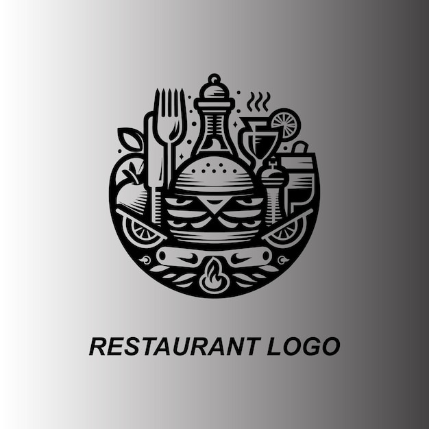 diseño de logotipo de restaurante