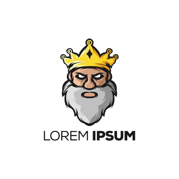 diseño de logotipo del rey