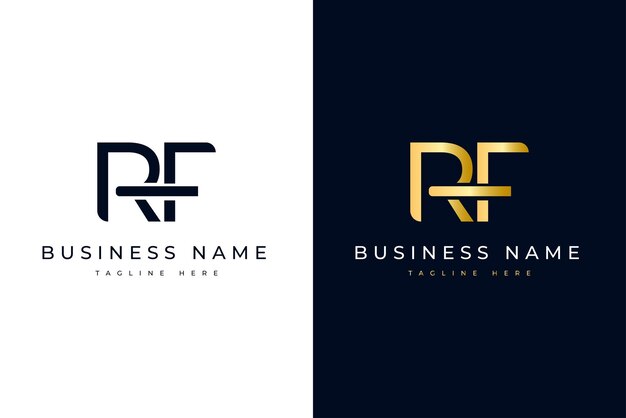 Diseño de logotipo RF de letra inicial minimalista y elegante para identidad de marca