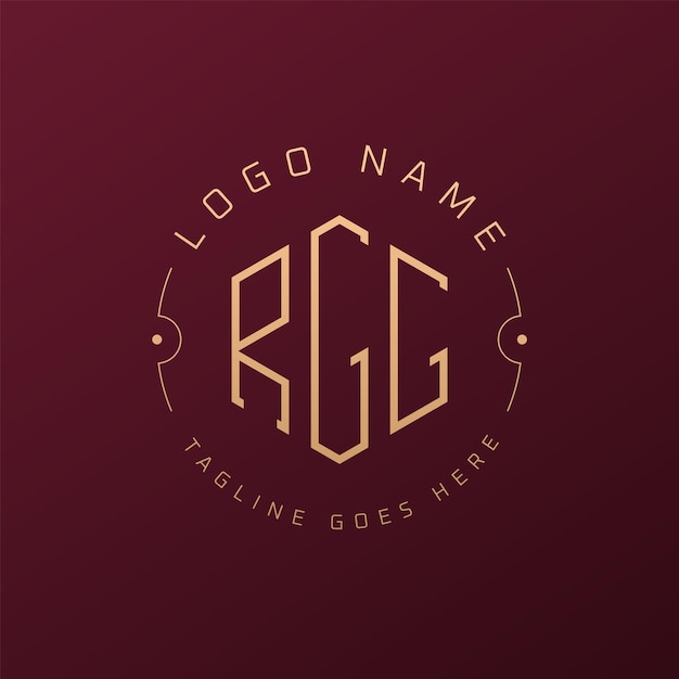 Diseño de logotipo de RGG de lujo Letra elegante RGG Monograma Logotipo minimalista Poligono Template de diseño de logotipo RGG