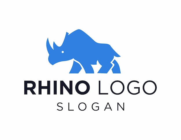diseño de logotipo de rinoceronte
