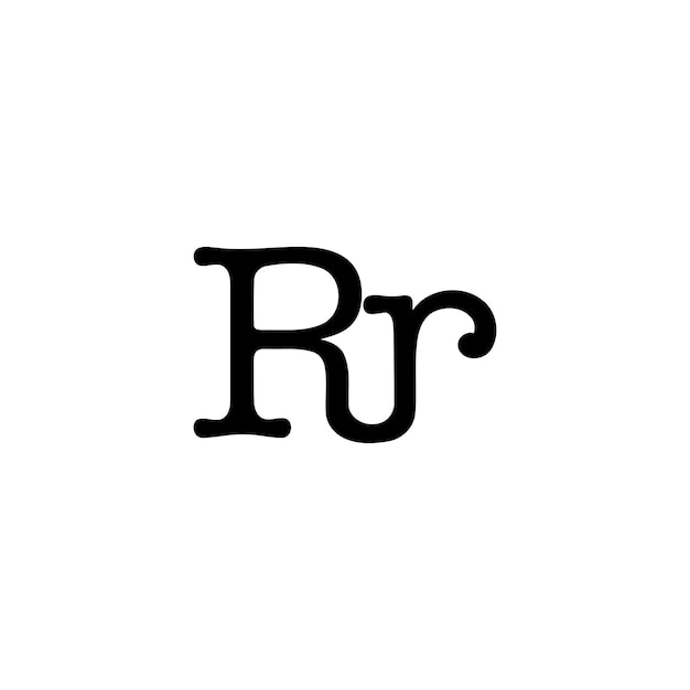 Vector diseño de logotipo rjr
