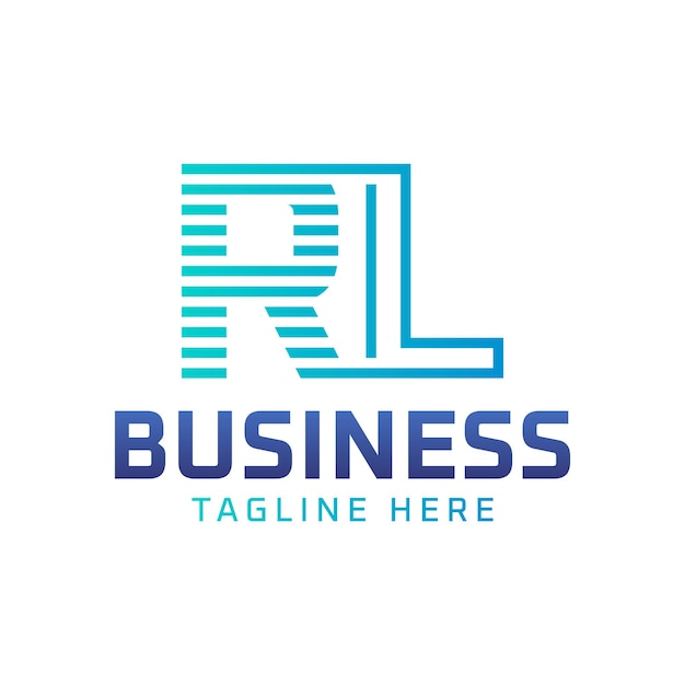 Diseño del logotipo RL Letra moderna elegante Logotipo RL para negocios