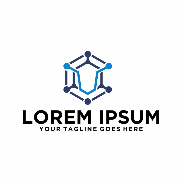 Vector diseño de logotipo de robot de comercio de tecnología