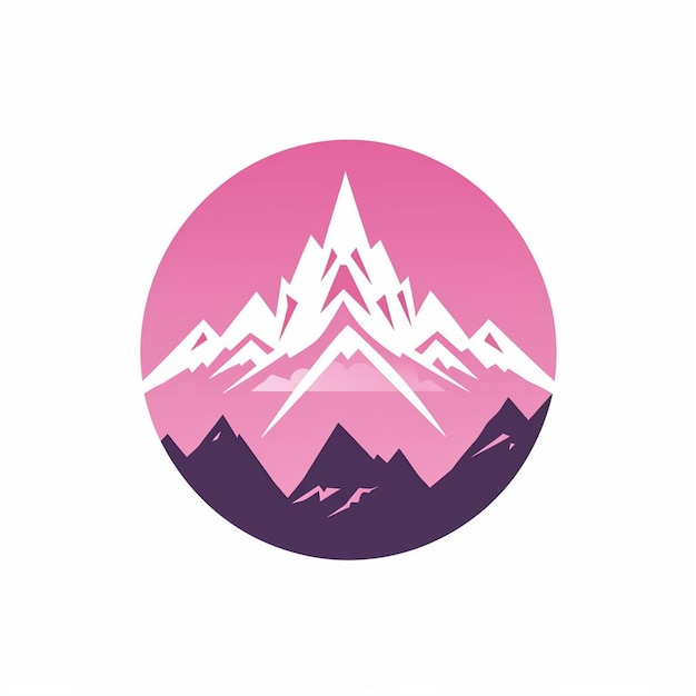 Vector diseño de logotipo rosa