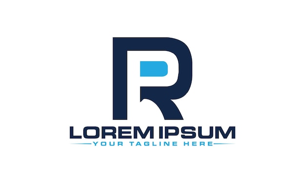 Diseño de logotipo RP Letter Diseño de logotipo RP PR único y profesional