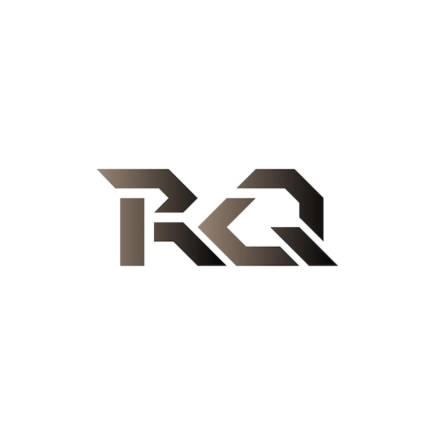 Vector diseño del logotipo de rq