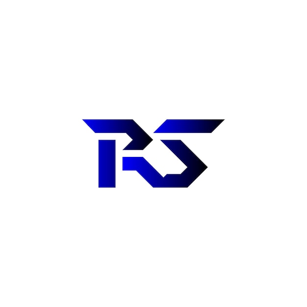 Vector diseño del logotipo de rs