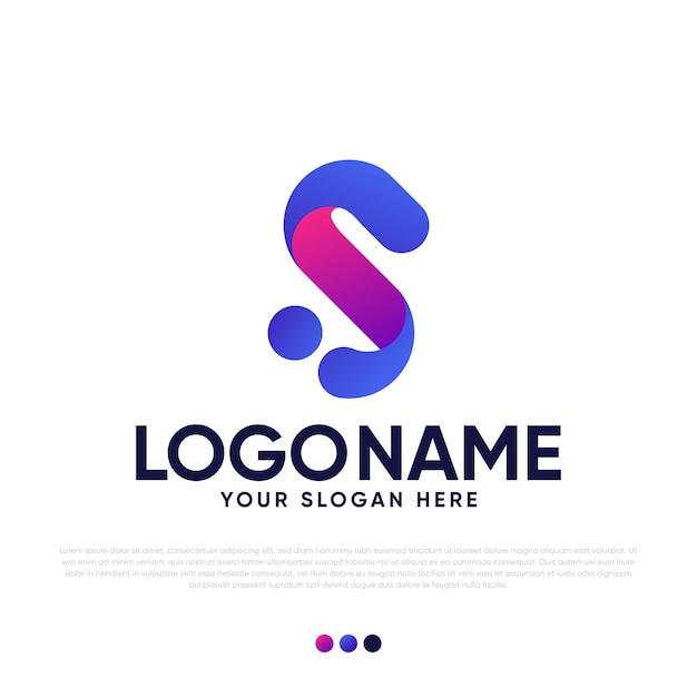 diseño de logotipo s Vector Premium