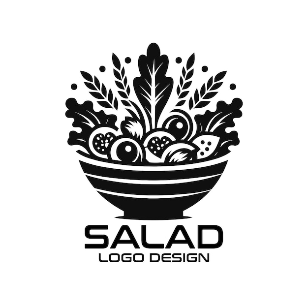 Diseño del logotipo de Salad Vector