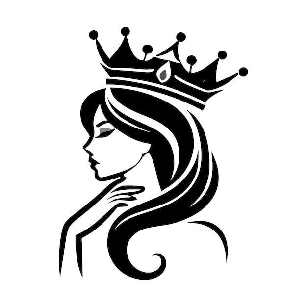 El diseño del logotipo del salón de belleza de lujo para la mujer
