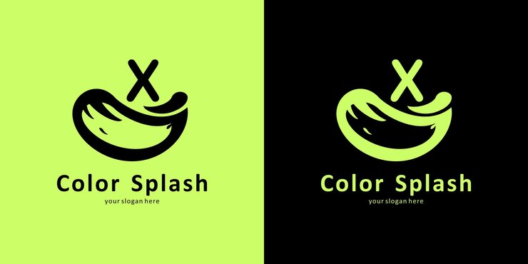 Vector diseño de logotipo de salpicadura de color de letra x