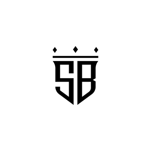 El diseño del logotipo SB monograma letra texto nombre símbolo monocromo logotipo carácter alfabeto logotipo simple