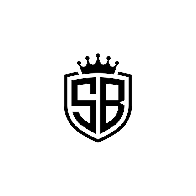 El diseño del logotipo SB monograma letra texto nombre símbolo monocromo logotipo carácter alfabeto logotipo simple