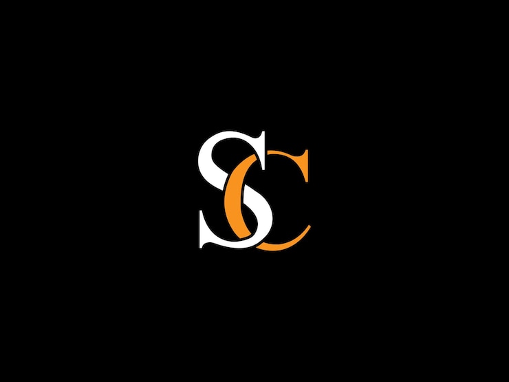 Vector diseño de logotipo sc