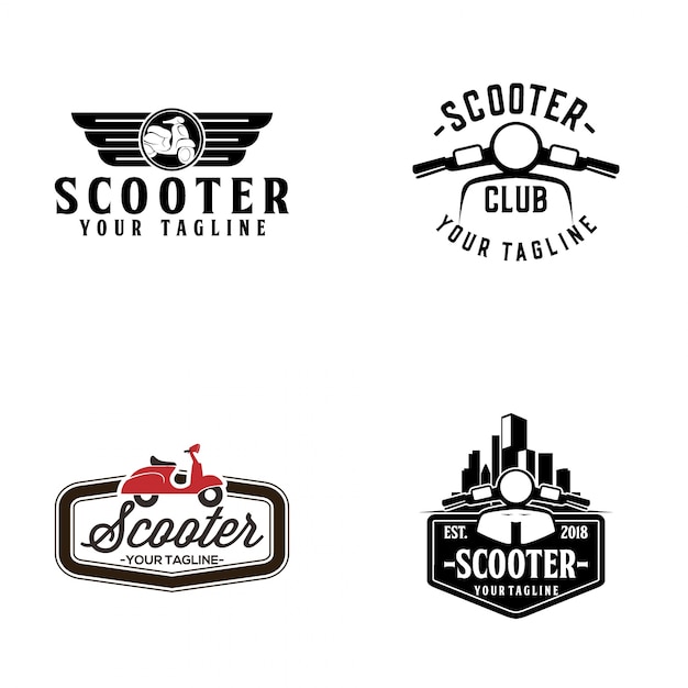 Diseño de logotipo de scooter