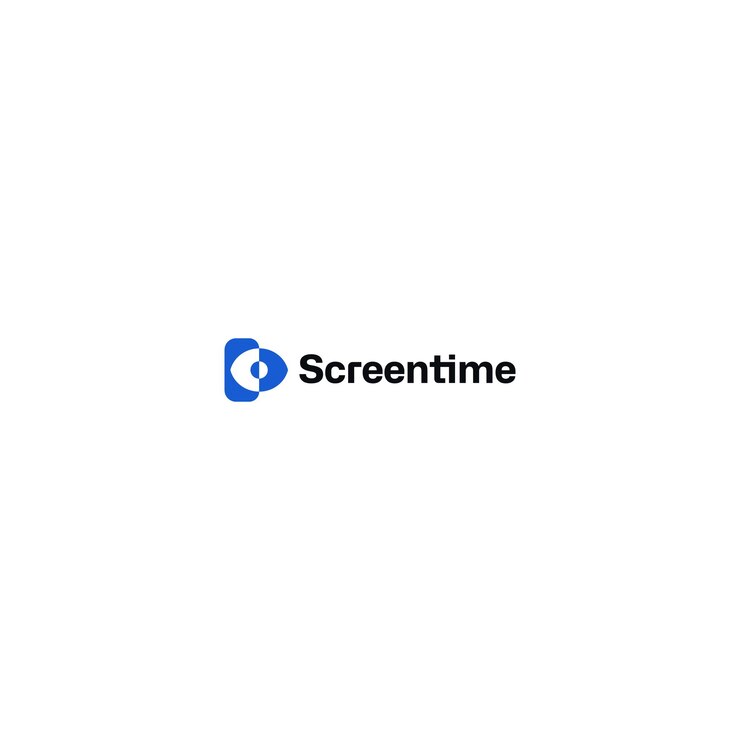 Vector diseño del logotipo de screentime