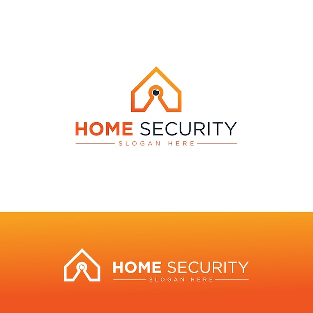 Diseño del logotipo de seguridad del hogar inteligente