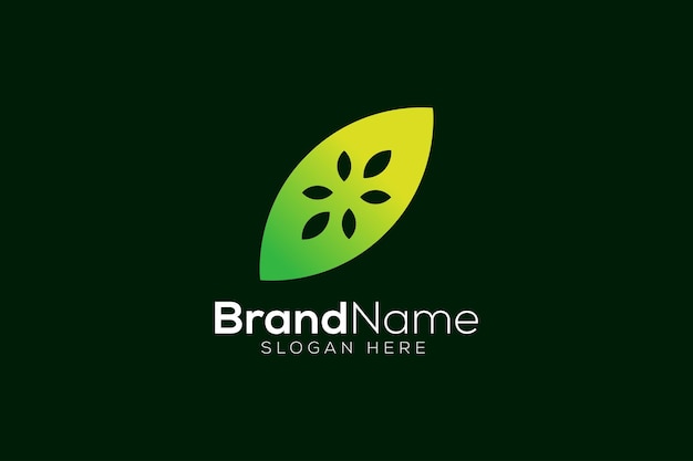 Diseño de logotipo de semilla verde