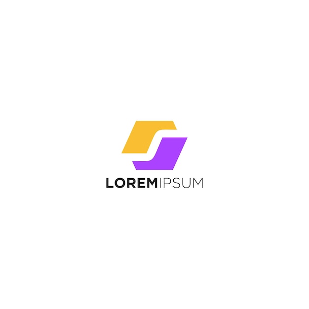Diseño de logotipo sencillo de línea geométrica