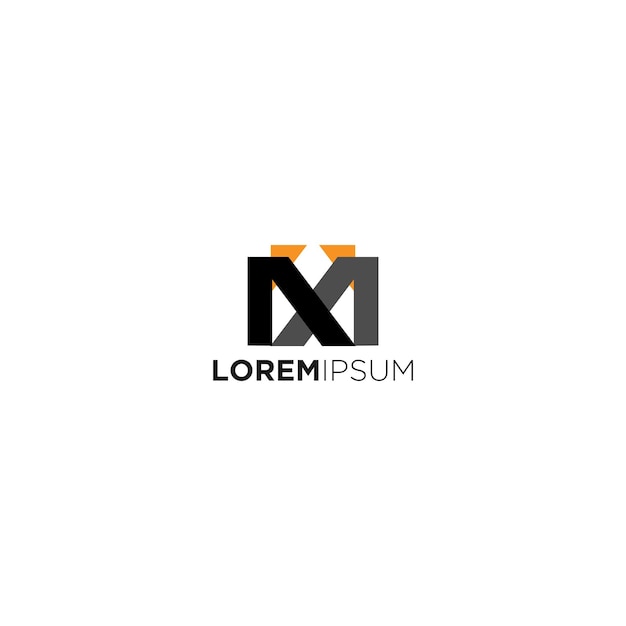 Diseño de logotipo sencillo de línea geométrica